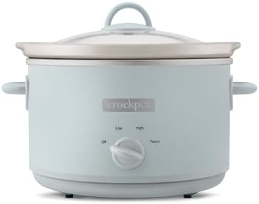 Crock-Pot 4.5 Quart Manual Slow Cooker – Macaroon Blue 3N7H