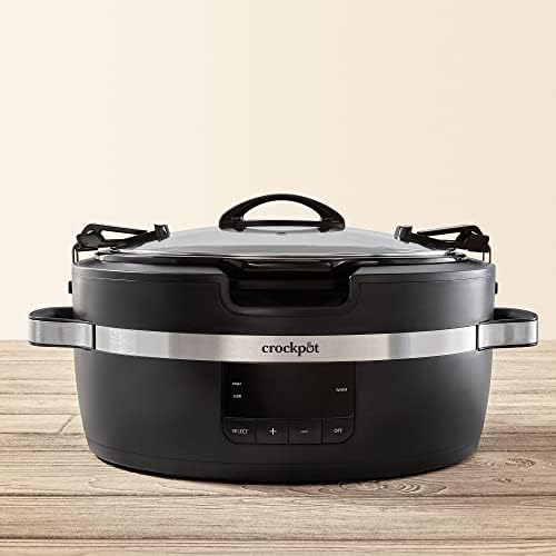 Crock-Pot Thermoshield 6 Quart Slow Cooker with Carry Handles 5Y2E