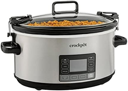 Crock-Pot 7 Quart Portable Programmable Slow Cooker with Timer N3W0