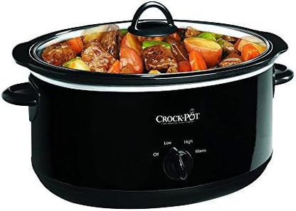 Crock-Pot 8 Quart Manual Slow Cooker – Black CDZS