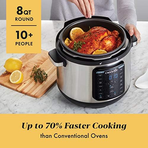 Crock-Pot 8 Quart Express Crock Multi-Use Pressure Cooker SFH6