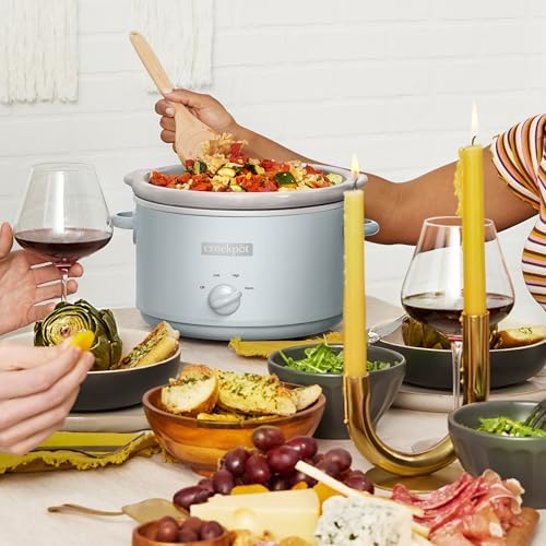 Crock-Pot 4.5 Quart Manual Slow Cooker – Macaroon Blue 3N7H