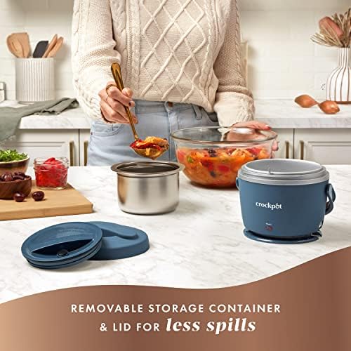 Crock-Pot Electric Lunch Box Food Warmer 20oz – Faded Blue 8FT5