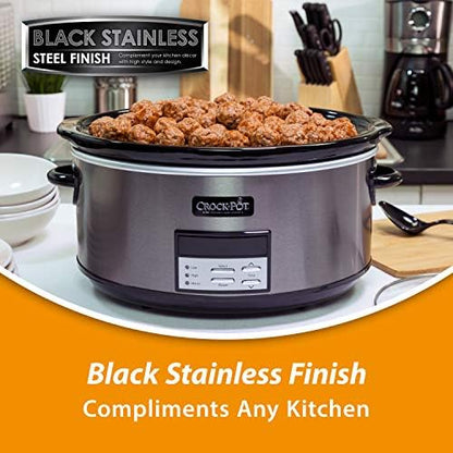 Crock-Pot 8 Quart Programmable Slow Cooker with Auto Warm YWWQ