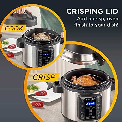 Crock-Pot Express Crisp 8 Quart 10-in-1 Pressure Cooker P4WP