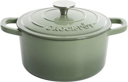Crock-Pot 3 Quart Enameled Cast Iron Dutch Oven – Aqua QB41